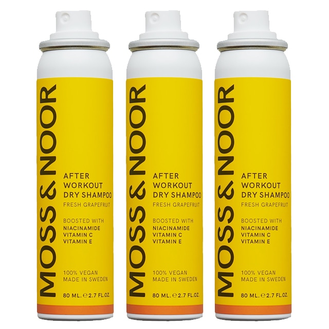 Moss & Noor After Workout Dry Shampoo 80ml Pocket Size 3-pack