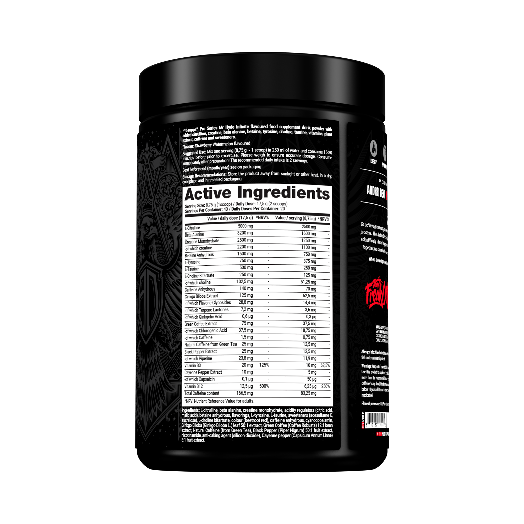 Pro Supps Mr Hyde Infinite  Blue Lemonade 40 serveringar