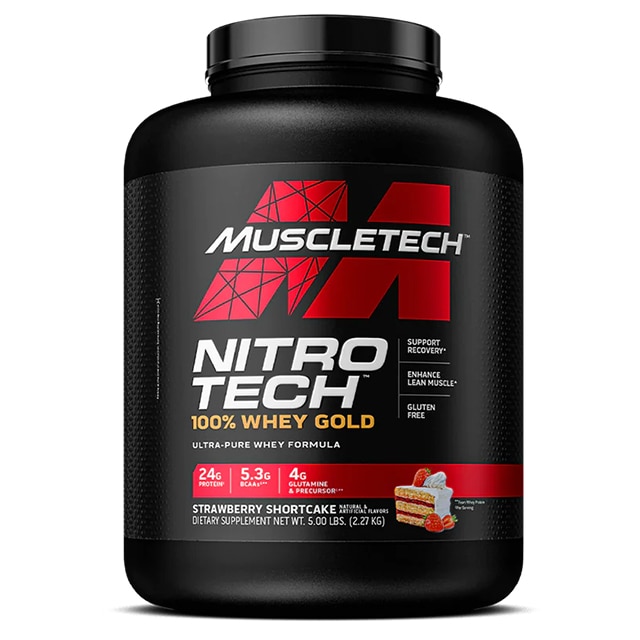 MuscleTech Nitro-Tech 100% Whey Gold Strawberry Shortcake 2,27kg
