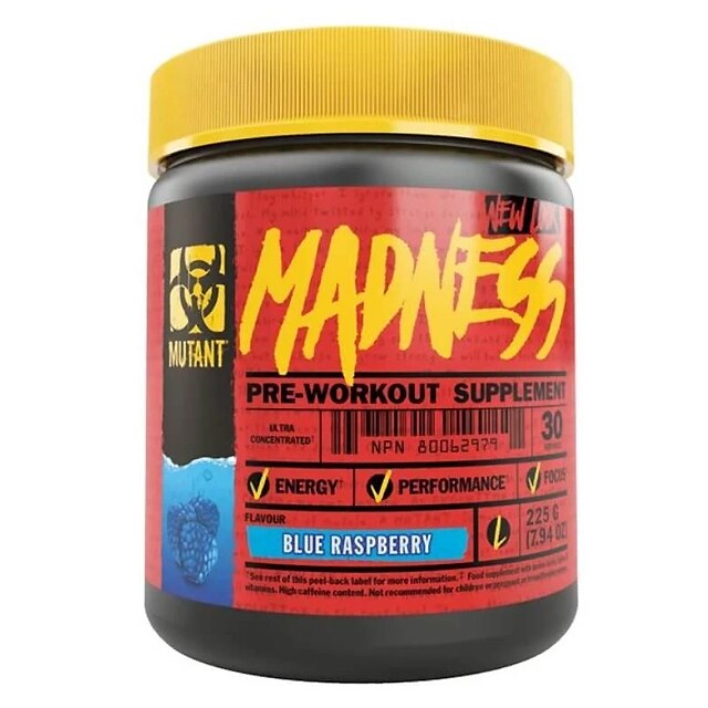 Mutant Madness PWO Blue Raspberry 30 servings