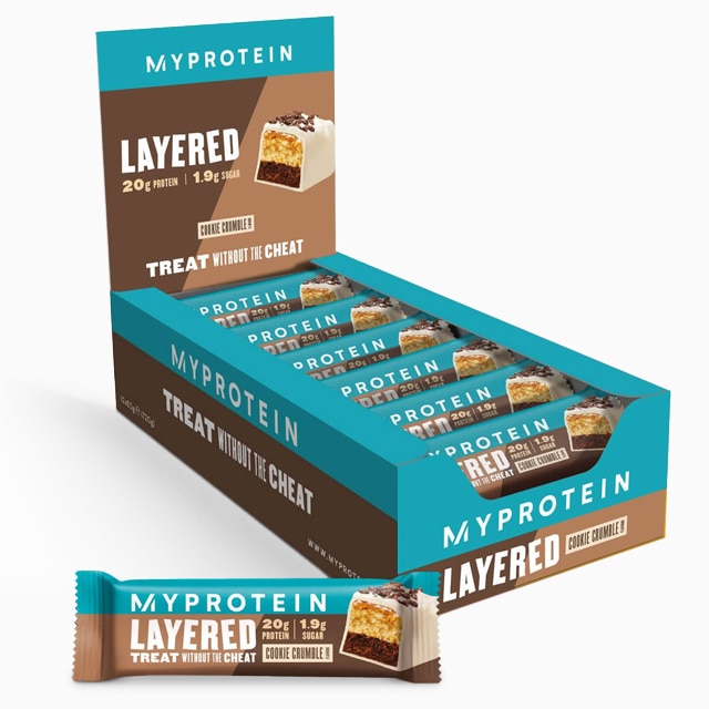 MyProtein Layered Protein Bar Cookie Crumble 12x60g