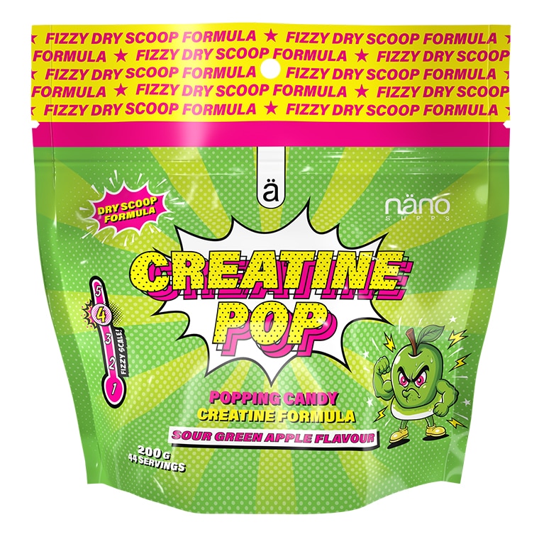 Näno Supps Creatine Pop Sour Green Apple 200g
