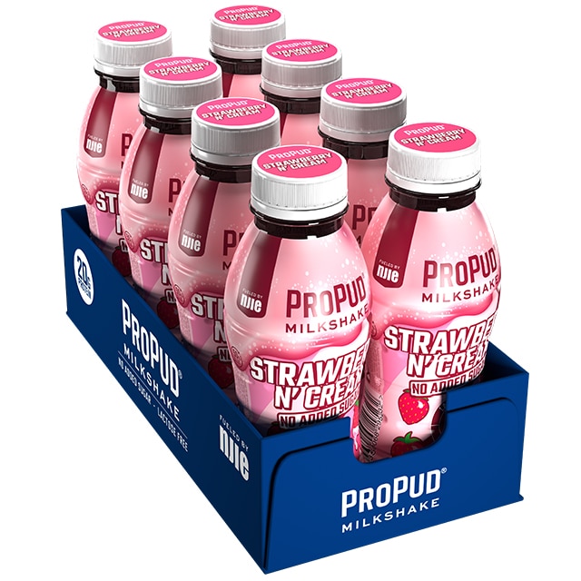 Njie ProPud Protein Milkshake Strawberry & Cream 8x330ml