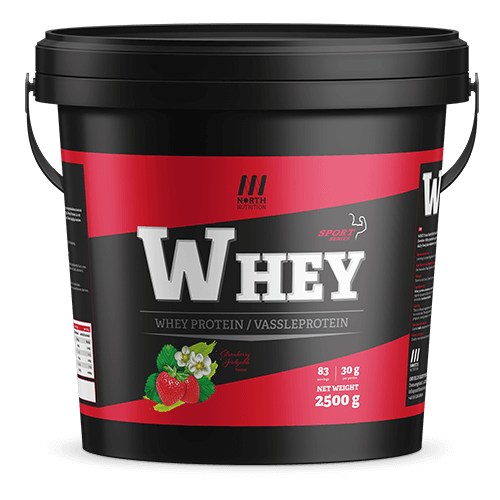 North Nutrition whey strawberry 2,5kg