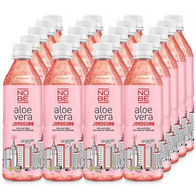 nobe aloevera jordgubb 20x500ml