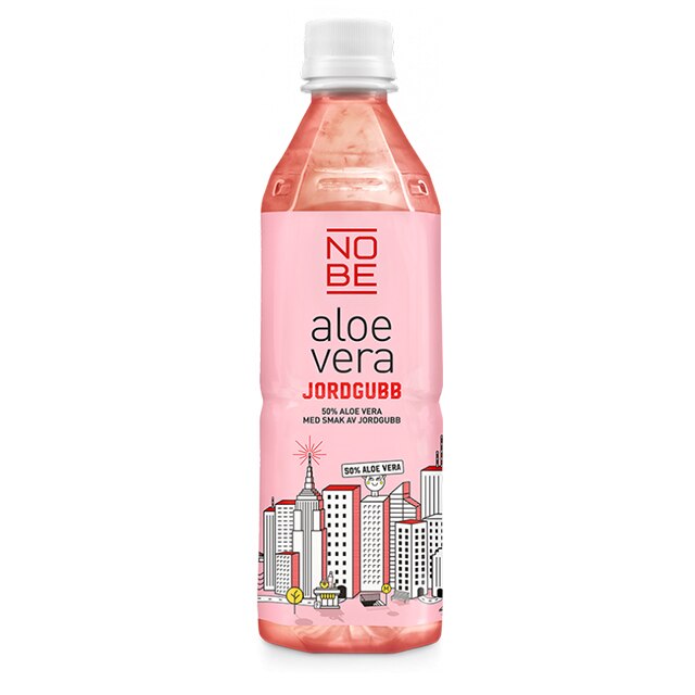 nobe aloevera jordgubb 500ml