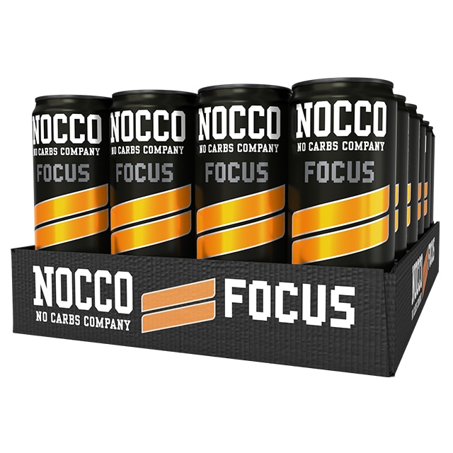 nocco focus black orange flak 24x330ml