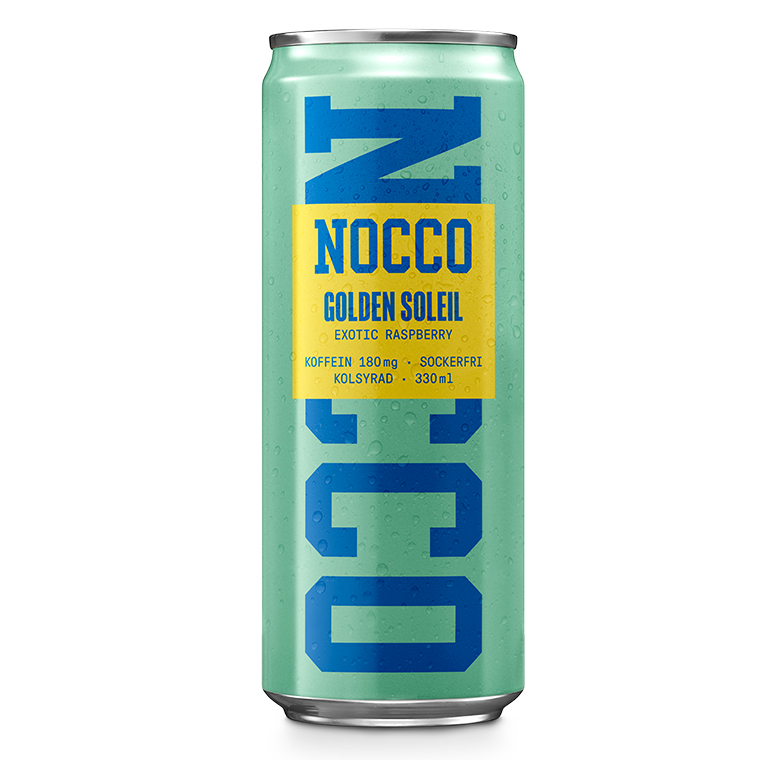 Nocco Exotic Raspberry Köp Nocco Golden Soleil Exotic Raspberry 330ml på Sportkost