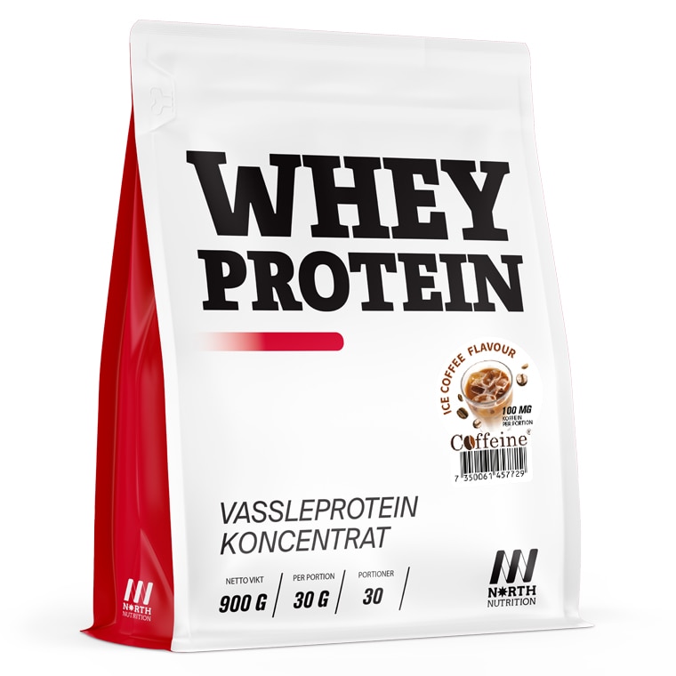 North Nutrition Whey Ice Coffee Caffeine 900g