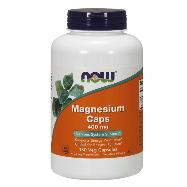 NOW Magnesium 400mg 180 kapslar