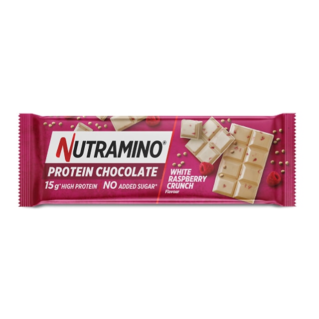 Nutramino Protein Chocolate Bar White Raspberry Crunch 50g
