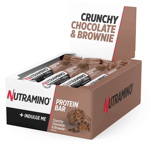 Nutramino proteinbar chocolate brownie box