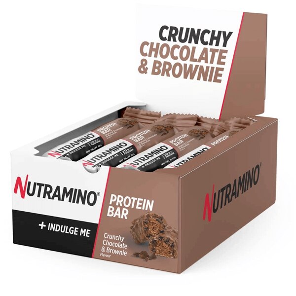 Nutramino proteinbar chocolate brownie box