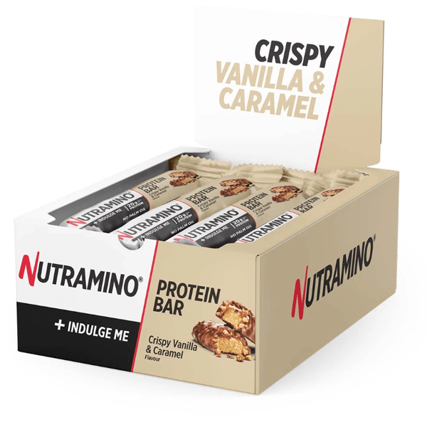 Nutramino proteinbar crispy vanilla box