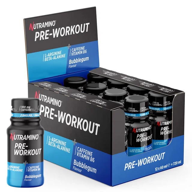 Nutramino PWO Shot Bubblegum 12x60ml