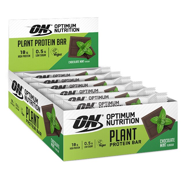 Optimum Nutrition Plant Protein Bar Chocolate Mint 12x60g