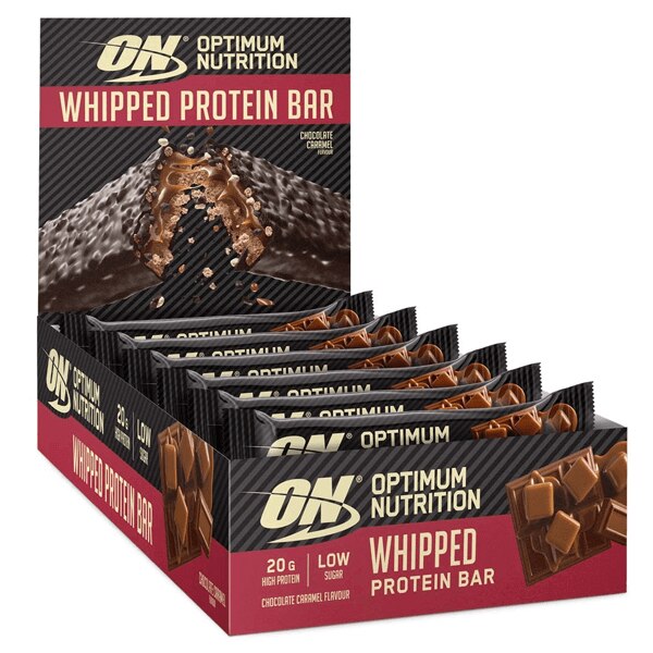 Optimum Nutrition whipped bar caramel box