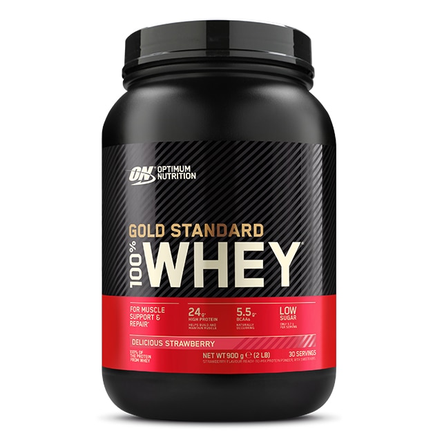 optimum whey strawberry 900g