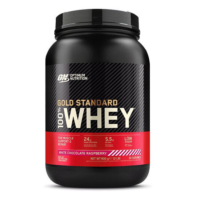 optimum whey white chocolate raspberry 900g
