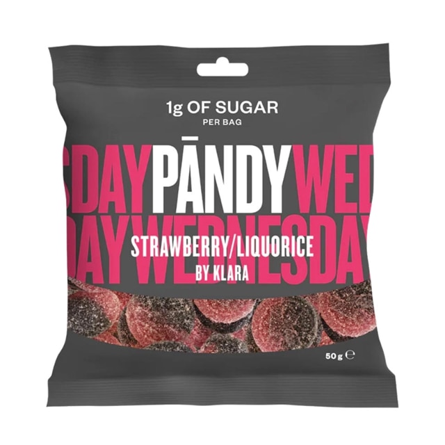 Pändy Candy Strawberry/Liquorice 50g