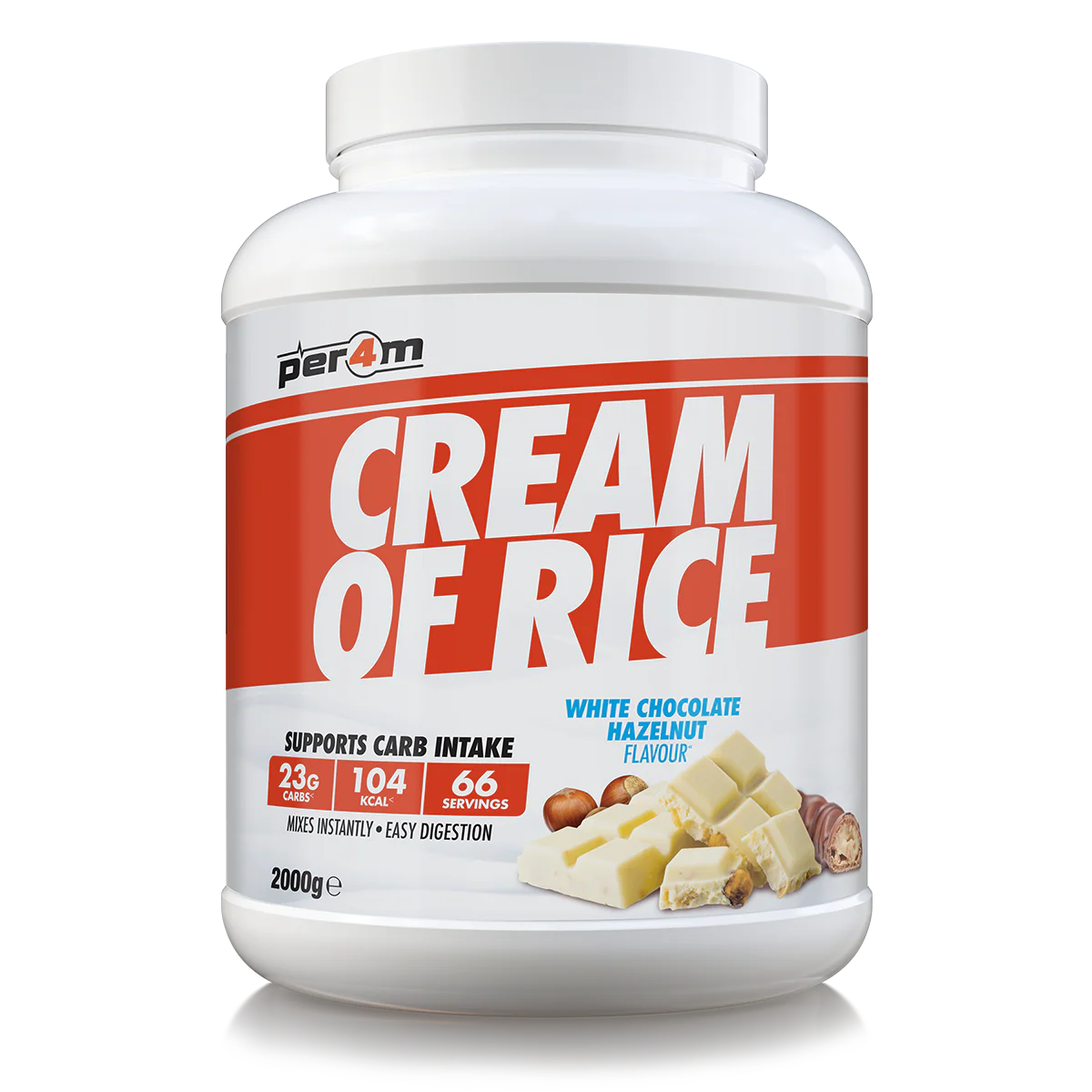 Per4m Cream Of Rice White Chocolate Hazelnut 2kg