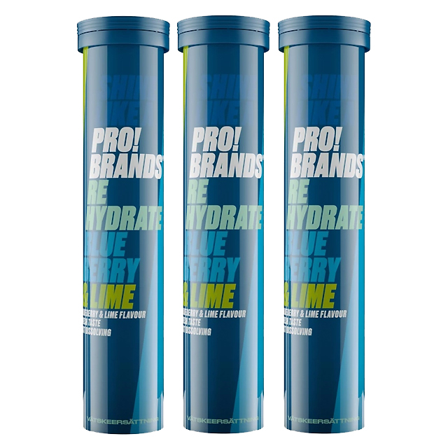 Pro Brands Raspberry Köp ProBrands Rehydrate Blueberry Lime 3x20 brustabletter på Sportkost