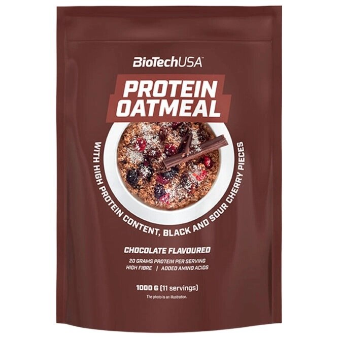 BiotechUSA Protein Oatmeal Chocolate cherry 1000g 