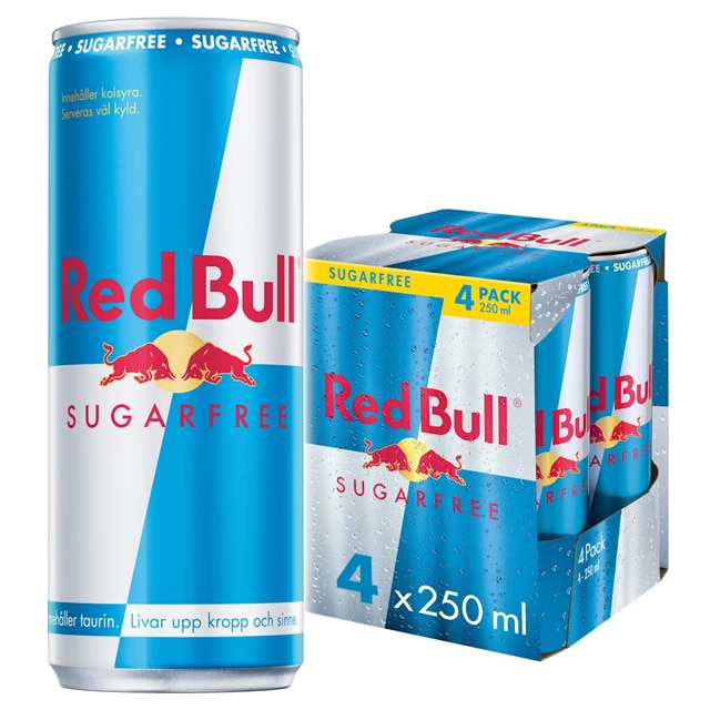 Red Bull Sockerfri 4x250ml