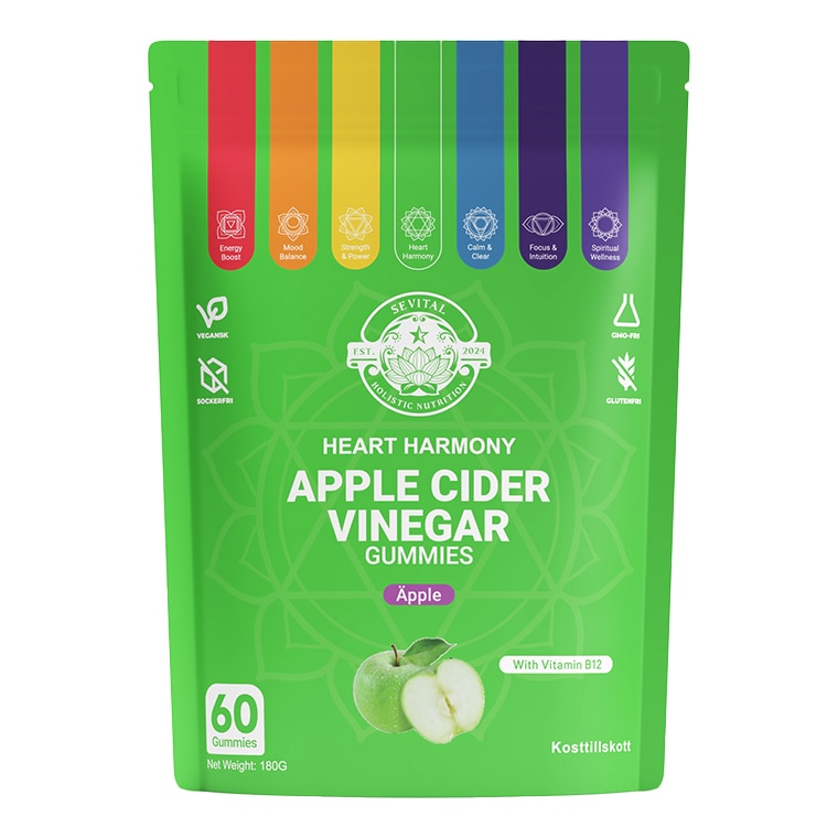 Sevital Äppelcidervinäger Gummies Äpple 60st 