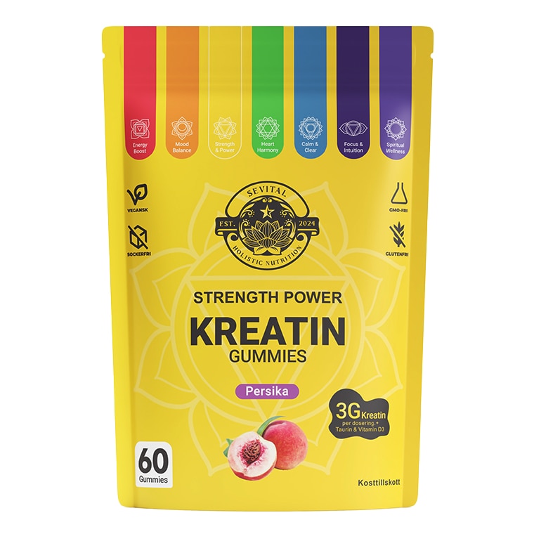 Sevital Kreatin Gummies Persika 60st