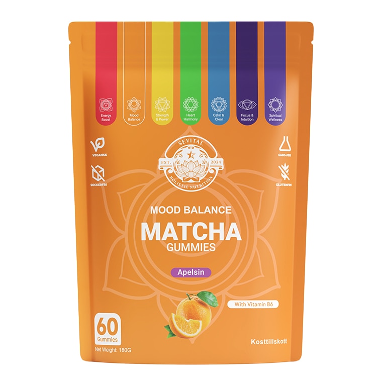 Sevital Matcha Gummies Apelsin 60st