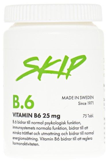 Skip Nutrition B6 25mg 75 tabletter