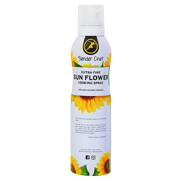 slender chef sunflower cooking spray