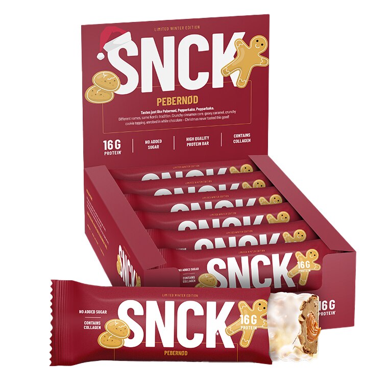 SNCK Proteinbar Pepparkaka 12x55g