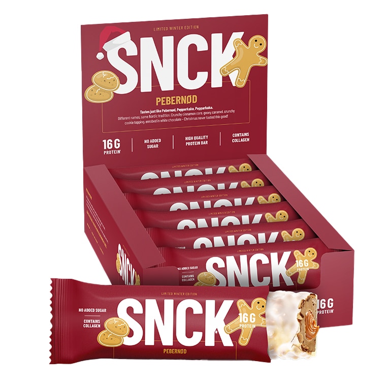 SNCK Proteinbar Pepparkaka 12x55g
