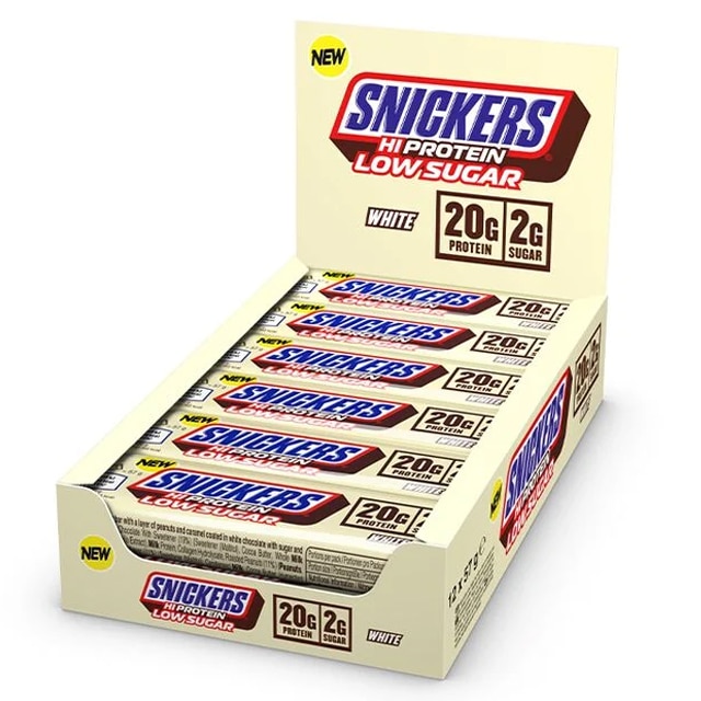 Snickers White HI Protein Bars Low Sugar 12x57g