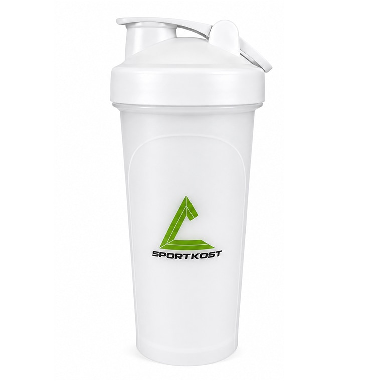 Sportkost Shaker White transparent 700ml