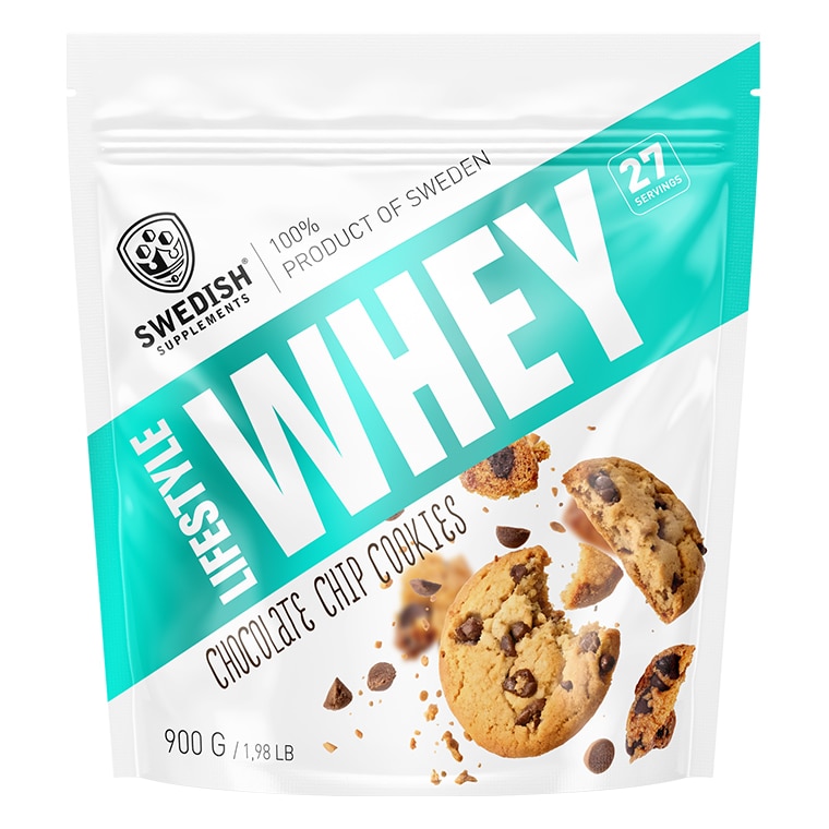 Swedish Supplements Lifestyle Whey Chocolate Chip Cookies 900g