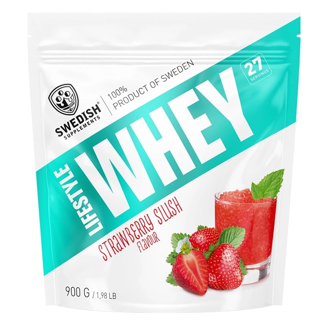 Swedish Supplements Lifestyle Whey Strawberry Slush 900g