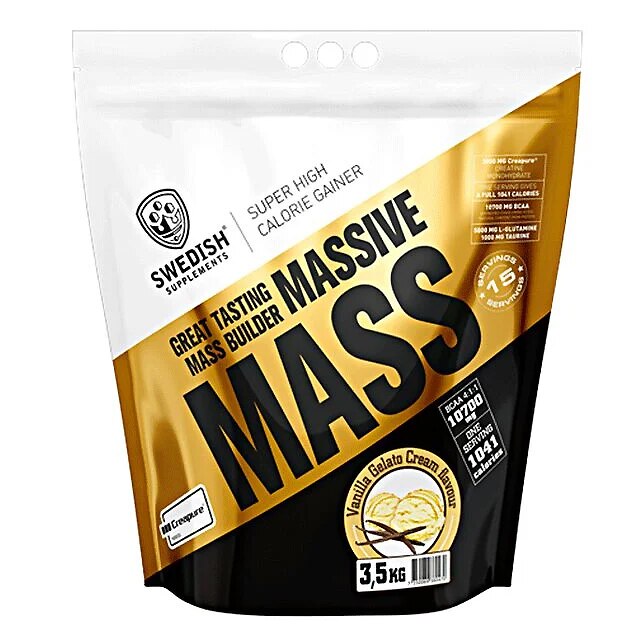 Swedish Supplements Massive Mass Vanilla Gelato 3,5kg