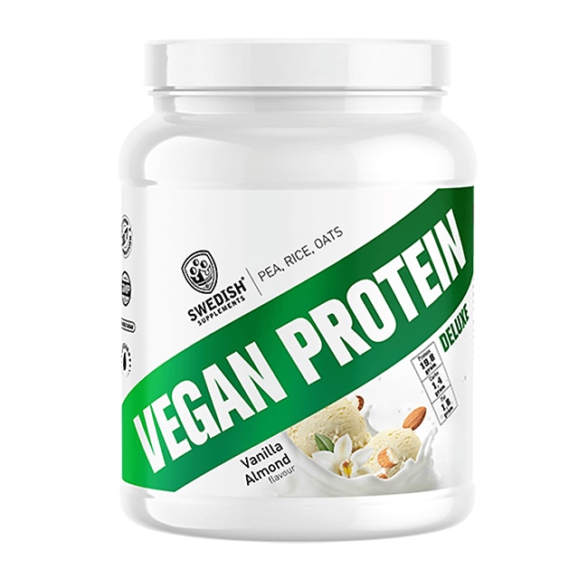 Swedish Supplements Vegan Protein Deluxe Vanilla Almond 750g