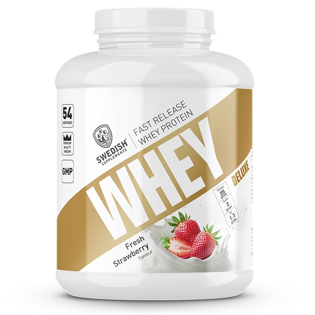 Swedish Supplements Whey Protein Deluxe Fresh Strawberry 1,8kg