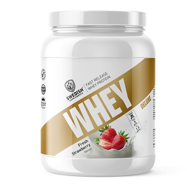 Swedish Supplements Whey Protein Deluxe Fresh Strawberry 900g