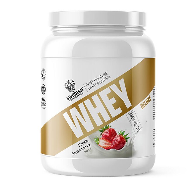 Swedish Supplements Whey Protein Deluxe Fresh Strawberry 900g