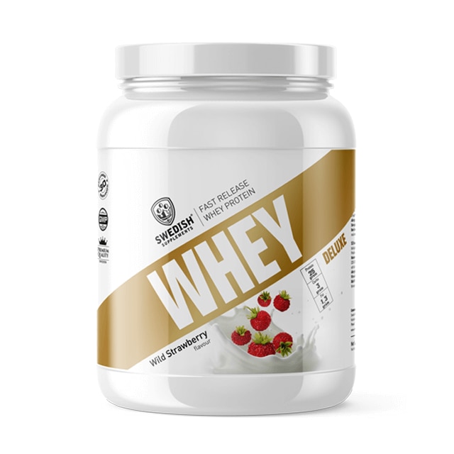 Swedish Supplements whey deluxe strawberry 1kg