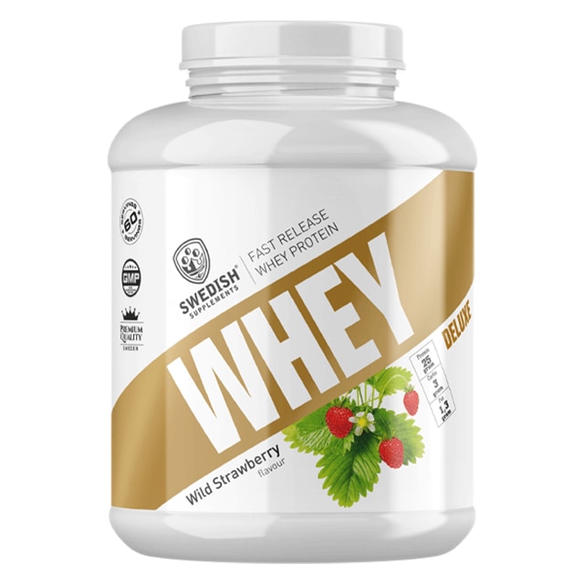 Swedish Supplements whey deluxe strawberry 2kg