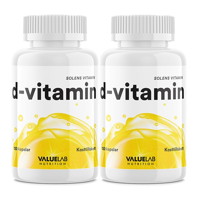 Valuelab D-vitamin 2x120 kapslar