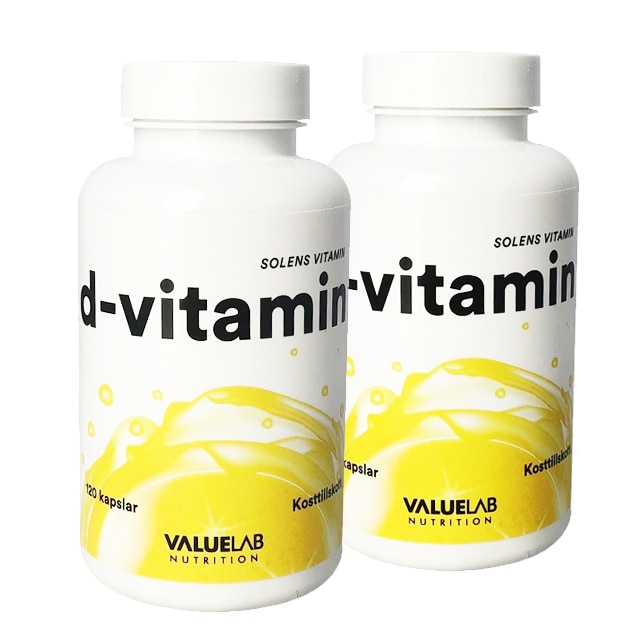 Valuelab D-vitamin 2x120 kapslar