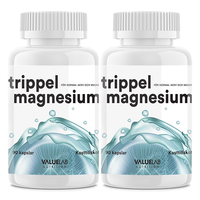 Valuelab Trippel Magnesium 2x90 kapslar