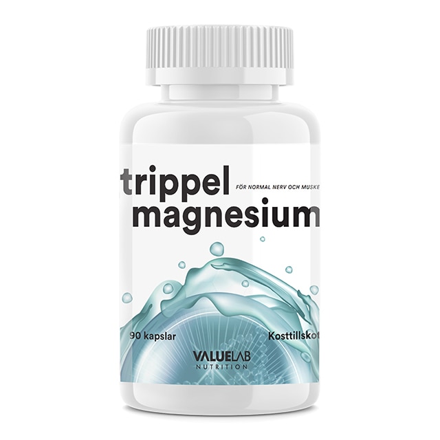 Valuelab Trippel Magnesium 90 kapslar